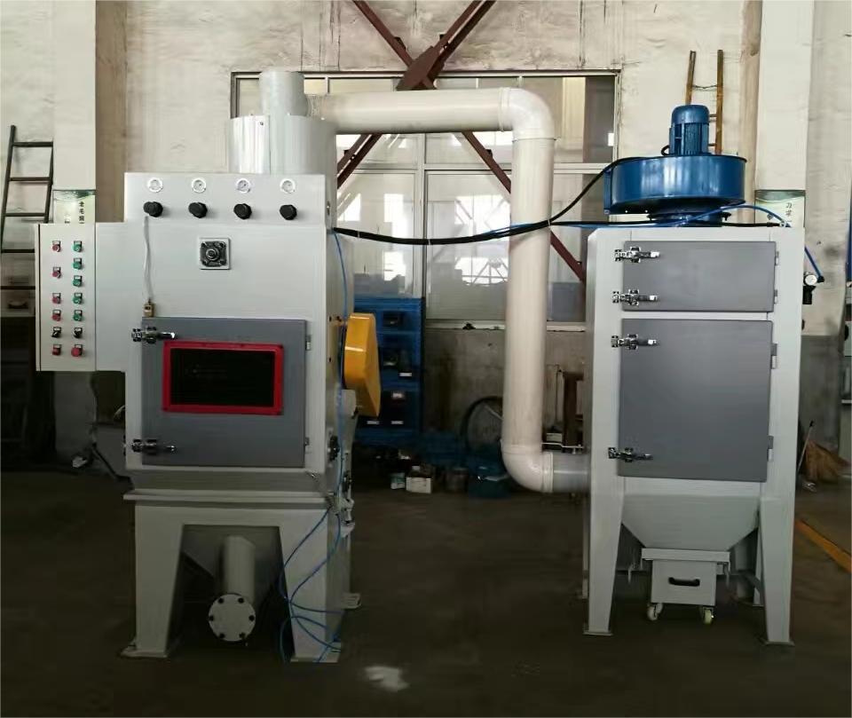 白城中小型零件履带式自动喷砂机高效清洁省时省力